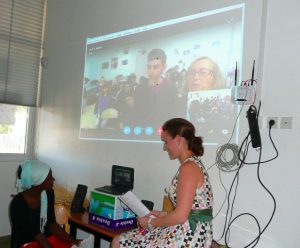Visioconférence entre Sada et Rouen