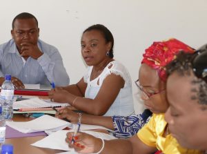 Une partie du comité technique de pilotage: Michel Ahamed à gauche et Siti Fardi, CDTM