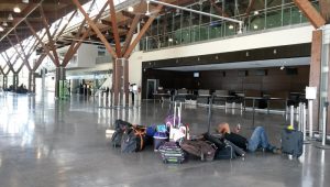 Aérogare Un stock de bagages