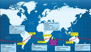 La carte du trajet prévu par Serge Girard