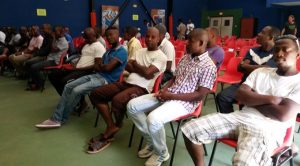 Les arbitres, actuellement en formation représentaient le gros de l'assistance
