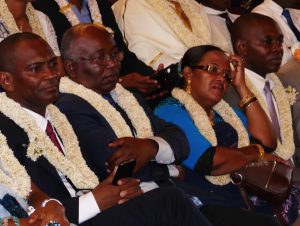 Ibrahim Aboubacar et Boinali Saïd (à gauche sur la photo) et Thani Mohemad Soilihi à droite