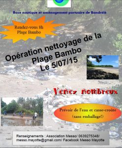 Affiche nettoyage plage Bambo