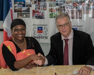 Armand Hoareau et Raissa Andhum