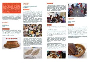 programme des Journées de l'Archeologie 2015