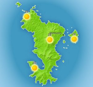 Des prévisions disponibles pour 4 zones distinctes de Mayotte depuis ce matin