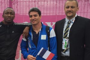 Florian Le Joly (au centre) nouveau médaillé mahorais