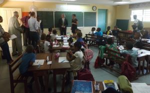 Dans une classe de Pamandzi en ce jour de rentrée scolaire