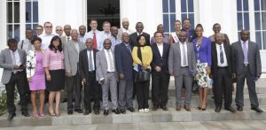 La délégation de Mayotte autour du président Ramadani reçue par Didier Robert (Crédits photo :  Région Réunion)