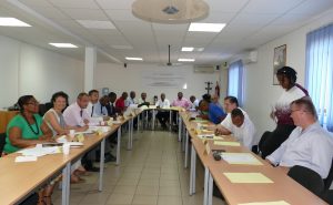 Les participants à la CCT ce mardi matin à la Dieccte