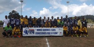 La photo officielle de la finale entre l'AJ Kani Kéli et l'AS Jumeaux de Mzouazia