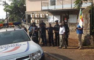 Les forces de l'ordre empêchent le blocage du vice-rectorat ce mercredi matin vers 8 heures