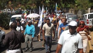 Environ 300 manifestants au départ de la manifestation