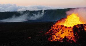La fin de 56 jours de spectacle au Piton de la Fournaise