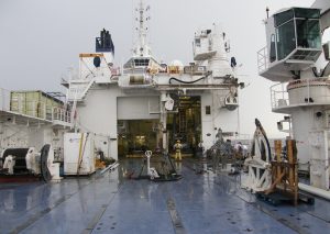 Le pont arrière du "Pourquoi pas"