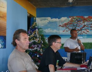 Fred Muller, Thierry Wuilliez et Rivo, les trois anciens co-secrétaires de la FSU