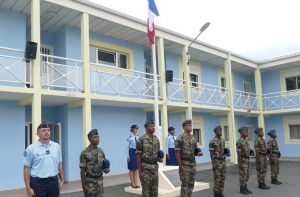 En compagnie de leur instructeur l'adjudant Thévenin