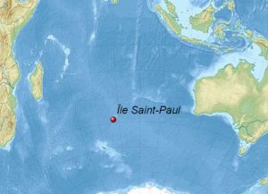 Oubliés de saint paul Localisation de l'île