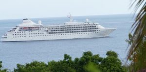 Le "Silver Cloud" de la compagnie Silversea