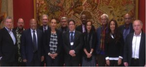 Rencontre des membres du Groupe de l’Outre-mer avec Marc Vizy,au Palais d’Iéna, le 14 janvier 2016 De gauche à droite : Dominique Rivière, Didier Guenant-Jeanson, Joel Lobeau, Christian Vernaudon, Sarah Mouhoussoune, Sosefo Suve, Marc Vizy, Philippe Edmond-Mariette, Isabelle Biaux-Altmann, Octave Togna, Inès Bouchaut-Choisy, Jean-Etienne Antoinette, Yannick Cambray