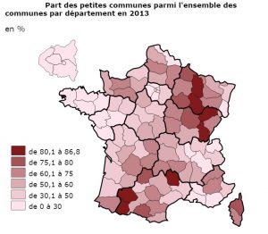 Les petites communes de la métropole (Source: INSEE)