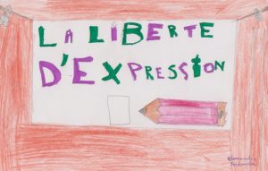 Le "mur de la liberté d'expression" du CLEMI rassemble les productions d'élèves et d'étudiants de la France entière