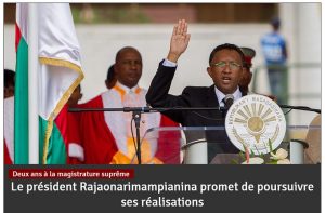 Capture d'écran de la Tribune de Madagascar de ce 26 janvier 2016