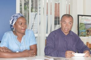 Mouslim Payet et Nailaty Boura M’Colo félicitaient l'engagement de la présidente du CDTM
