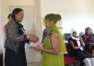Remise de diplômes par Mariame Saïd Abdallah