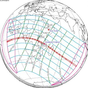 L'éclipse solaire du 1er septembre prévue par la NASA (Image: Wiki commons)