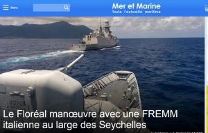 Capture d'écran du site Mer et Marine