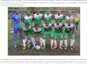 Capture d'écran Habari Za Comores