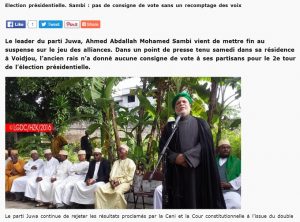 La Gazette des Comores de ce 14 mars 2016