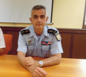 Le général Soubelet lors de son passage dans l'océan Indien