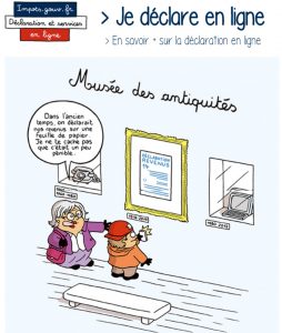 La déclaration au musée des antiquités !