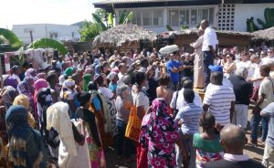 Rassemblement en mémoire de la victime