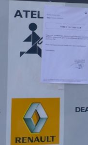 Fermeture de SOMIVA Renault en raison des blocages liés à la grève