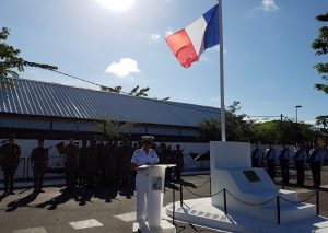 8 Mai 2016 les commémorations à Pamandzi présidée par Bruno André (Photo: préfecture de Mayotte)