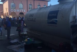 Une citerne d'eau installée 