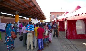 Les tente du Forum de l’artisanat dressées ce week-end