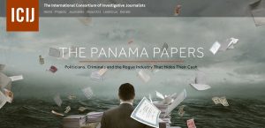 Le site de l'ICIJ dévoilant les Panama papers