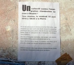 Un collectif contre l'immigration clandestine qui se réunit à la mairie de Bouéni