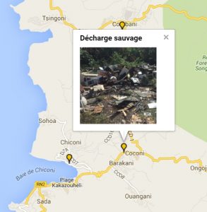 Mayotte Nature en danger Décharge sauvage à Coconi
