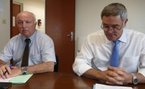 Michel Piriou (à gauche) a assuré l’intérim de SGAR en attendant l'arrivée de Jean Almazan