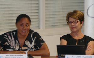 Noera Mohamed et Marie-Françoise Lebon Blanchard