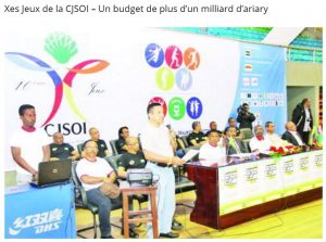 Le directeur des Jeux présente le calendrier des compétitions (L'Express de Madagascar)