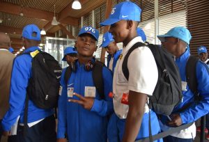 Une vague bleue à l'aéroport de Mayotte