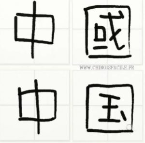 "Chine" écrit en caractère chinois