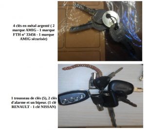 Gendarmerie Trousseaux de clés 2
