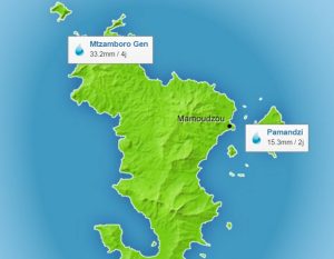 Pluies en juin 2016 à Mayotte: Des écarts importants par rapport aux normales
